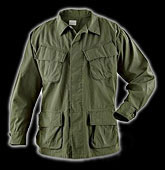 Official U.S. Military Issue Vintage Vietnam BDU Shirt Slant Pocket