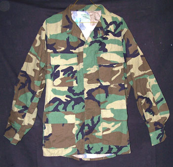 Official U.S. Military Issue Woodland Camouflage BDU Shirt