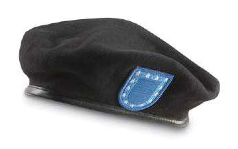 Official U.S. Army Issue Black Wool Beret w/Flash