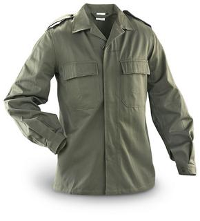 Official Belgian Military Olive Green Field Shirt