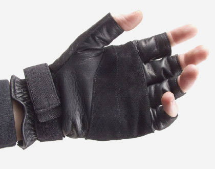HellStorm Blackhawk Lightfighter Padded Advanced 1/2 Finger Tactical Leather Gloves