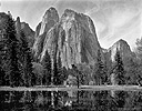 Cathedral Rocks, Reflections, Yosemite National Park, 2003