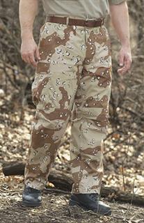 Item #1021 - 1990 Desert Storm Vintage U.S. Military Issue 6 Color Desert  Camouflage BDU Trousers